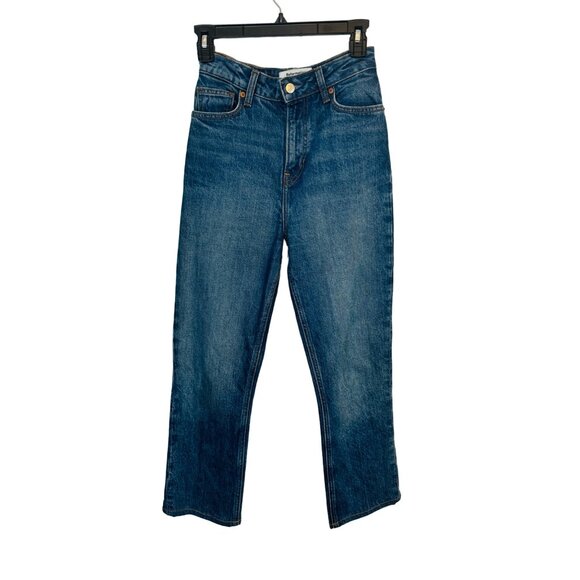NWOT Reformation 25 Designer High-Waist Blue Denim Jeans Great With Boots - Picture 1 of 9